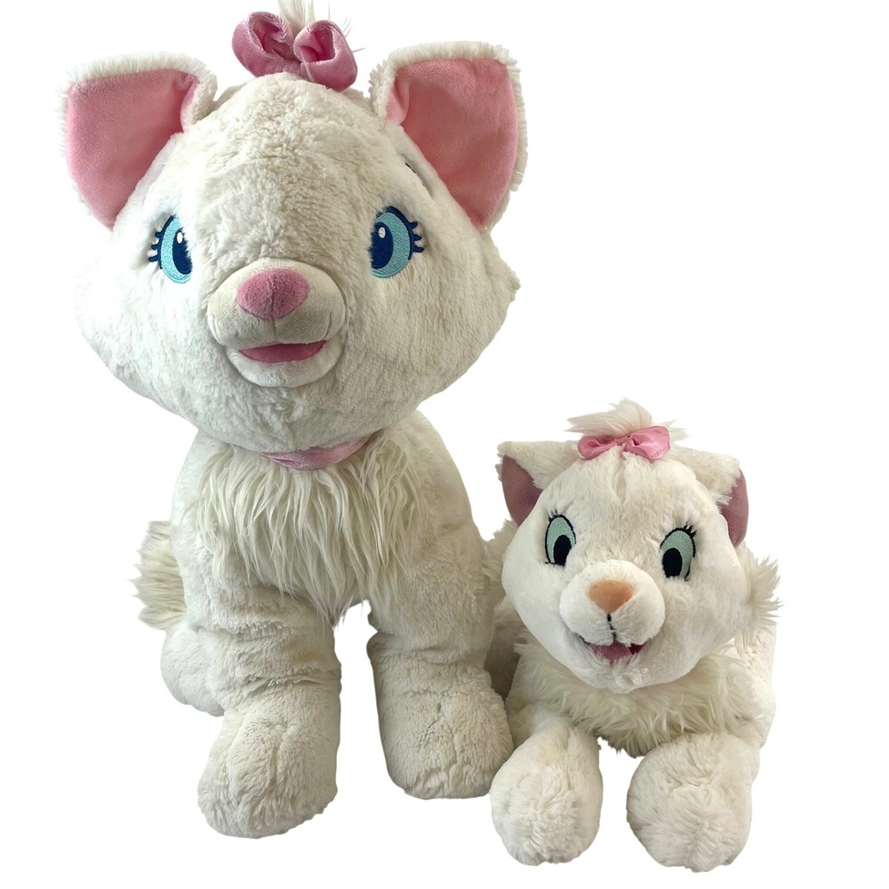 Disney Parks Marie Plush Lot Large Small Aristocats Cat Stuffed Animal Set